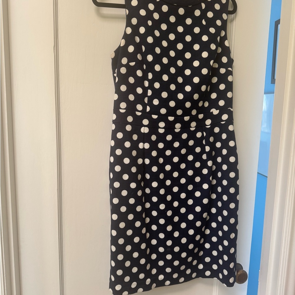 Boden Blue and White Sheath Mini Dress